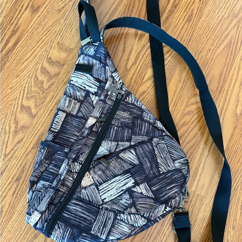 Baosha Chic Patterned Crossbody Sling Bag 4 pocket